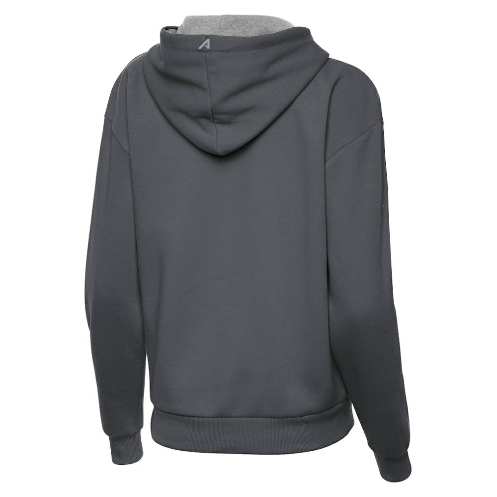 Boston Bruins Antigua Women's Victory Pullover Hoodie - Charcoal - NHL