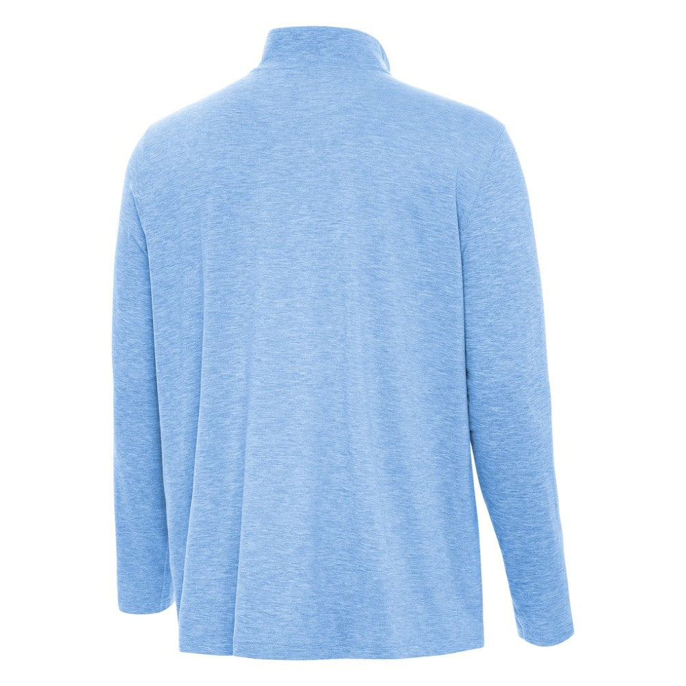St. Louis Blues Antigua Hunk Lightweight Quarter-Zip Pullover - Heather Blue - NHL