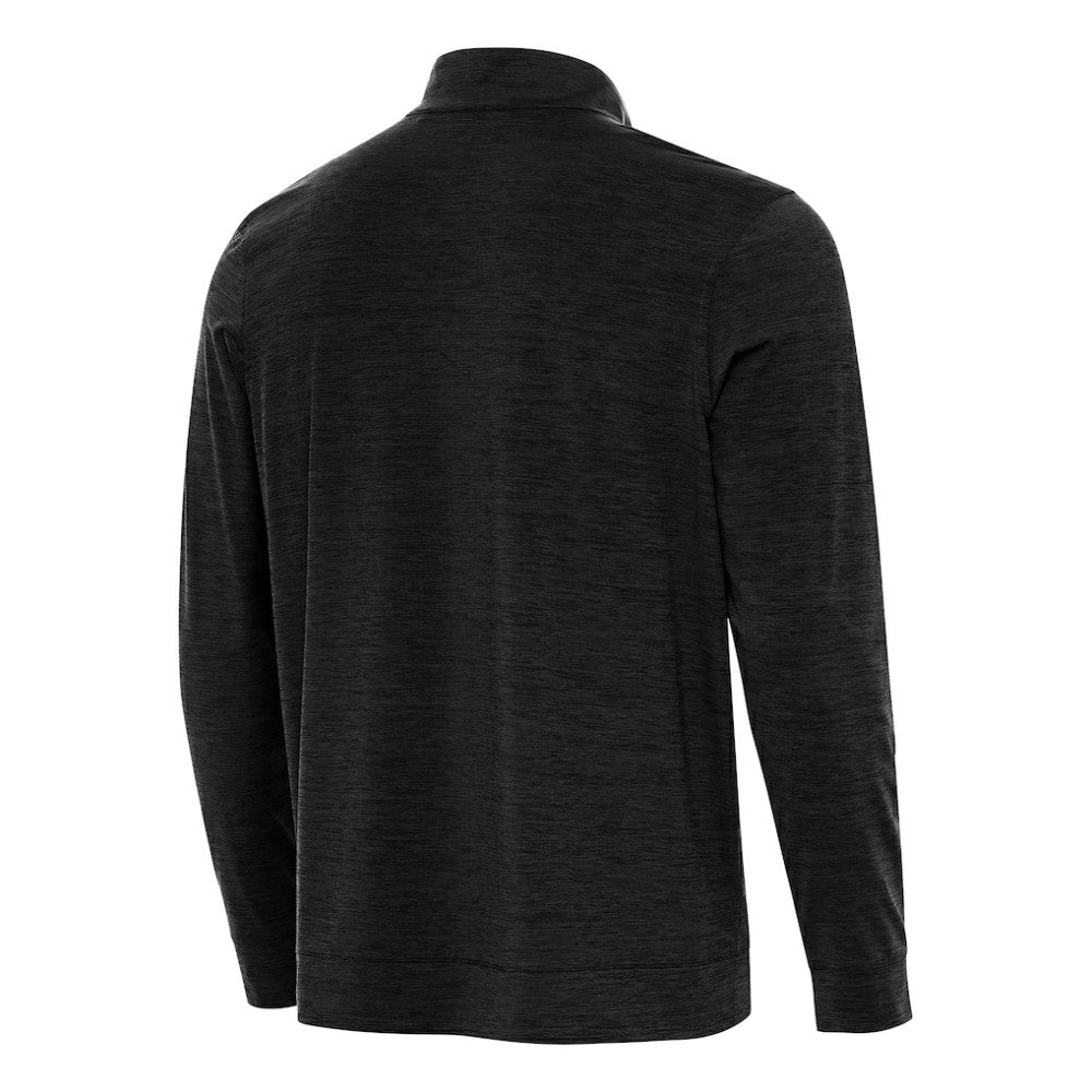 Boston Bruins Antigua Bright Quarter-Zip Pullover - Heather Black - NHL