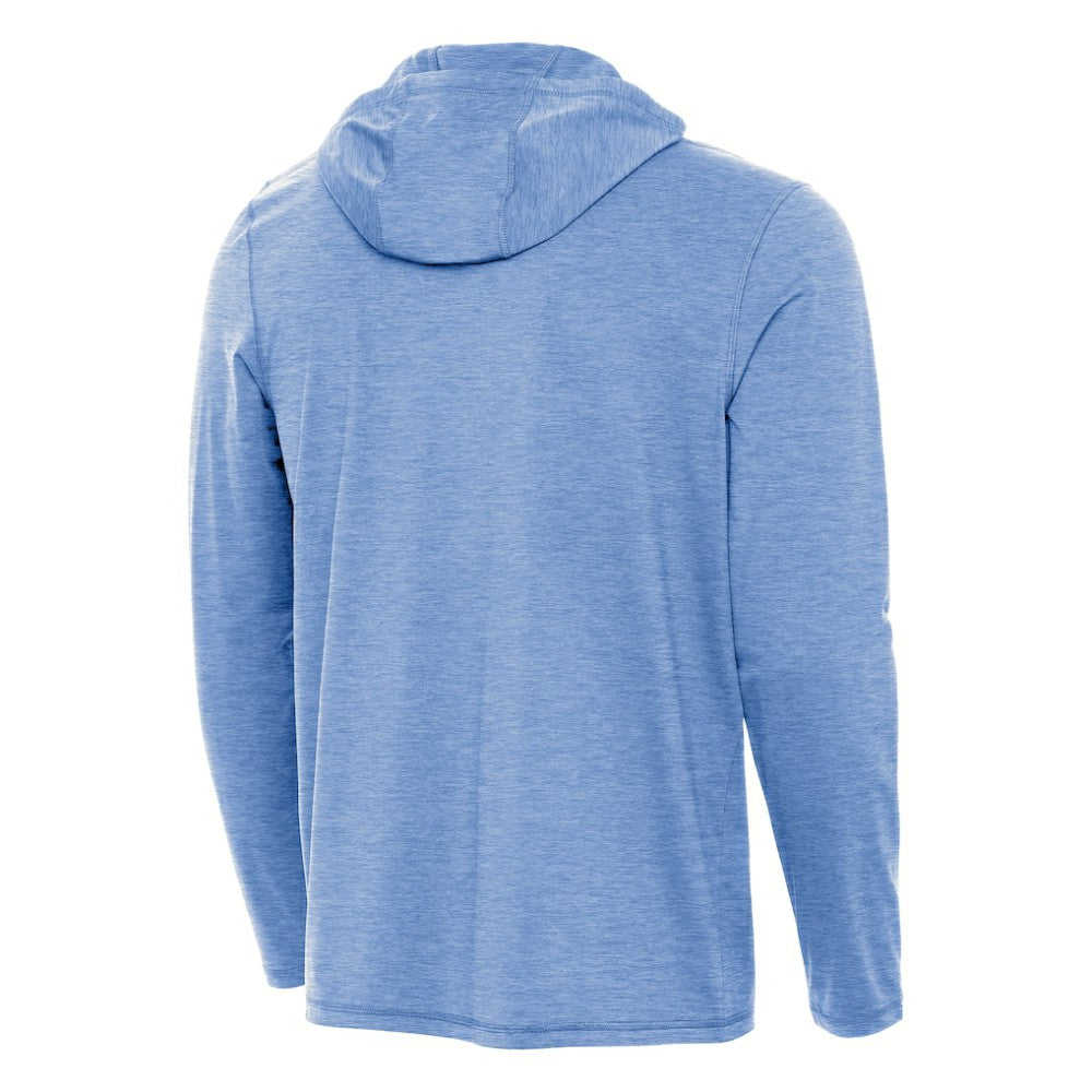 St. Louis Blues Antigua Tidy Quarter-Zip Hoodie - Heather Blue - NHL