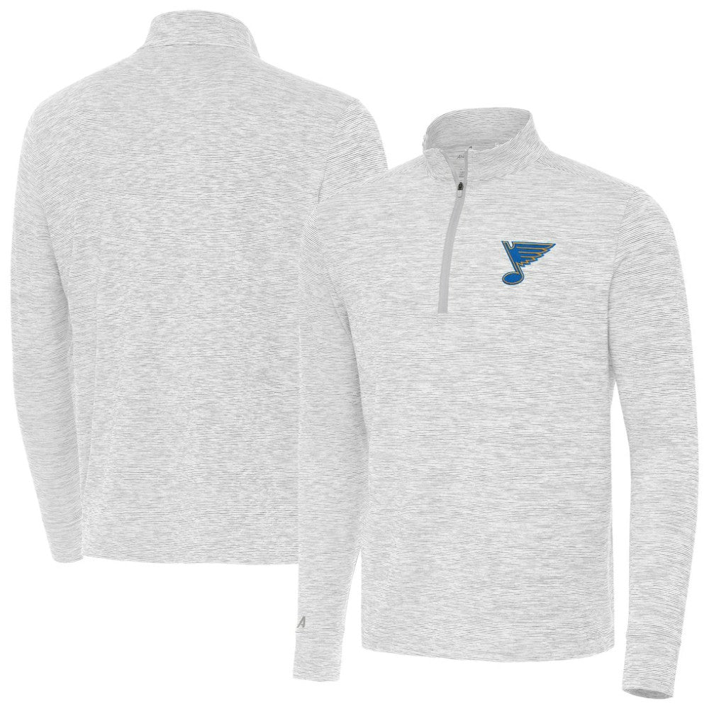 St. Louis Blues Antigua Cause Quarter-Zip Jacket - Gray - NHL