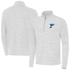 St. Louis Blues Antigua Cause Quarter-Zip Jacket - Gray - NHL
