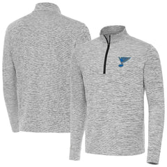 St. Louis Blues Antigua Cause Quarter-Zip Jacket - Black - NHL