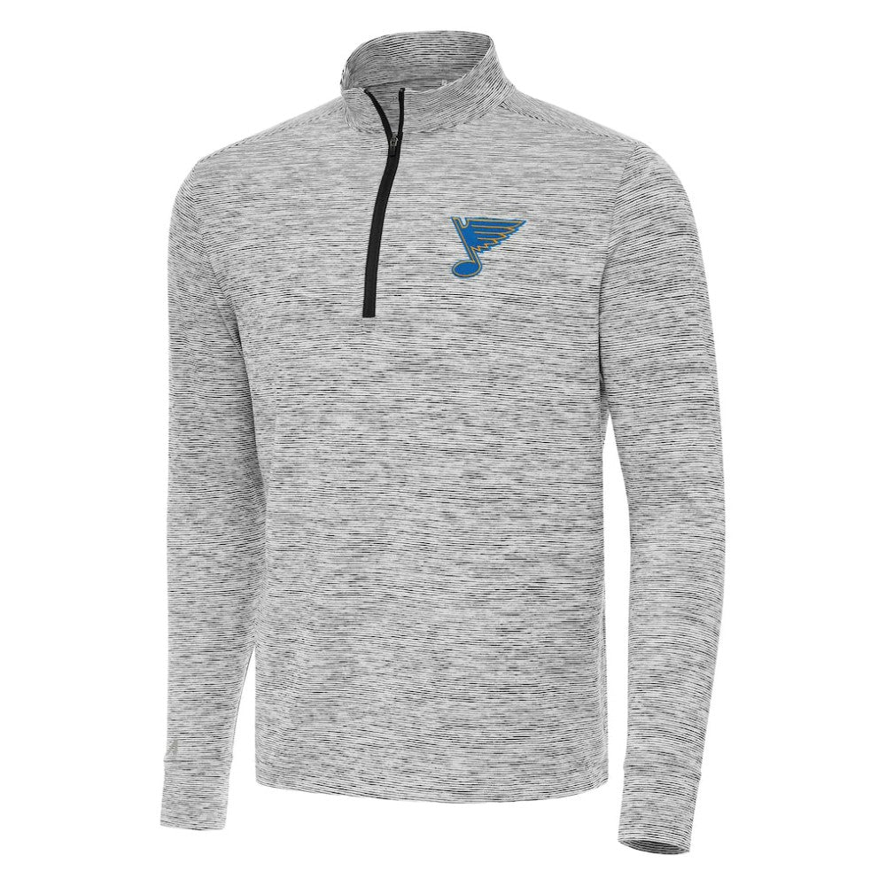 St. Louis Blues Antigua Cause Quarter-Zip Jacket - Black - NHL