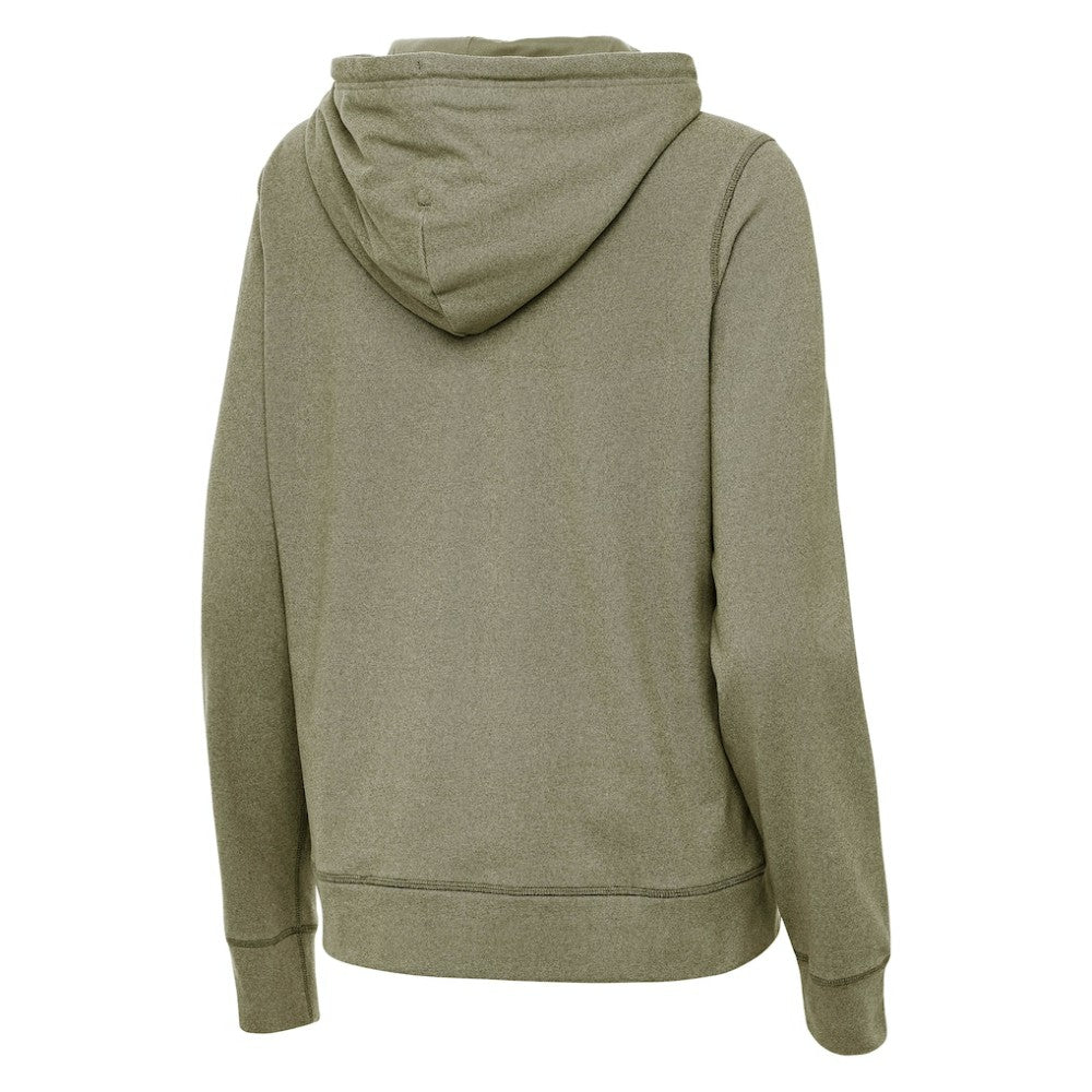 St. Louis Blues Antigua Women's Justice Pullover Hoodie - Olive - NHL