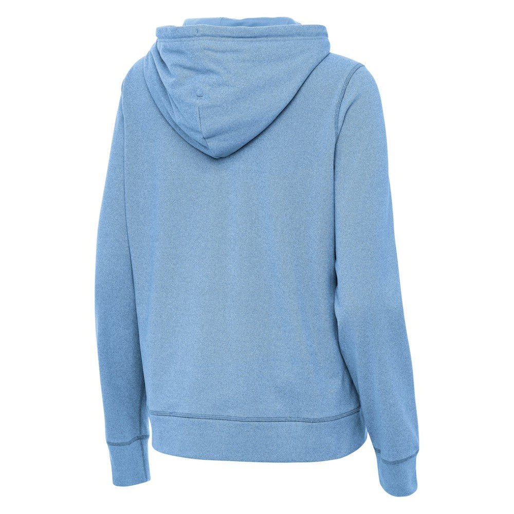 St. Louis Blues Antigua Women's Justice Pullover Hoodie - Heather Blue - NHL