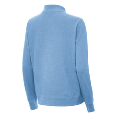 St. Louis Blues Antigua Women's Crush Quarter-Zip Pullover - Heather Blue - NHL