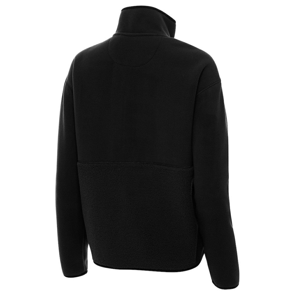 Boston Bruins Antigua Women's Figure Half-Zip Pullover - Black - NHL