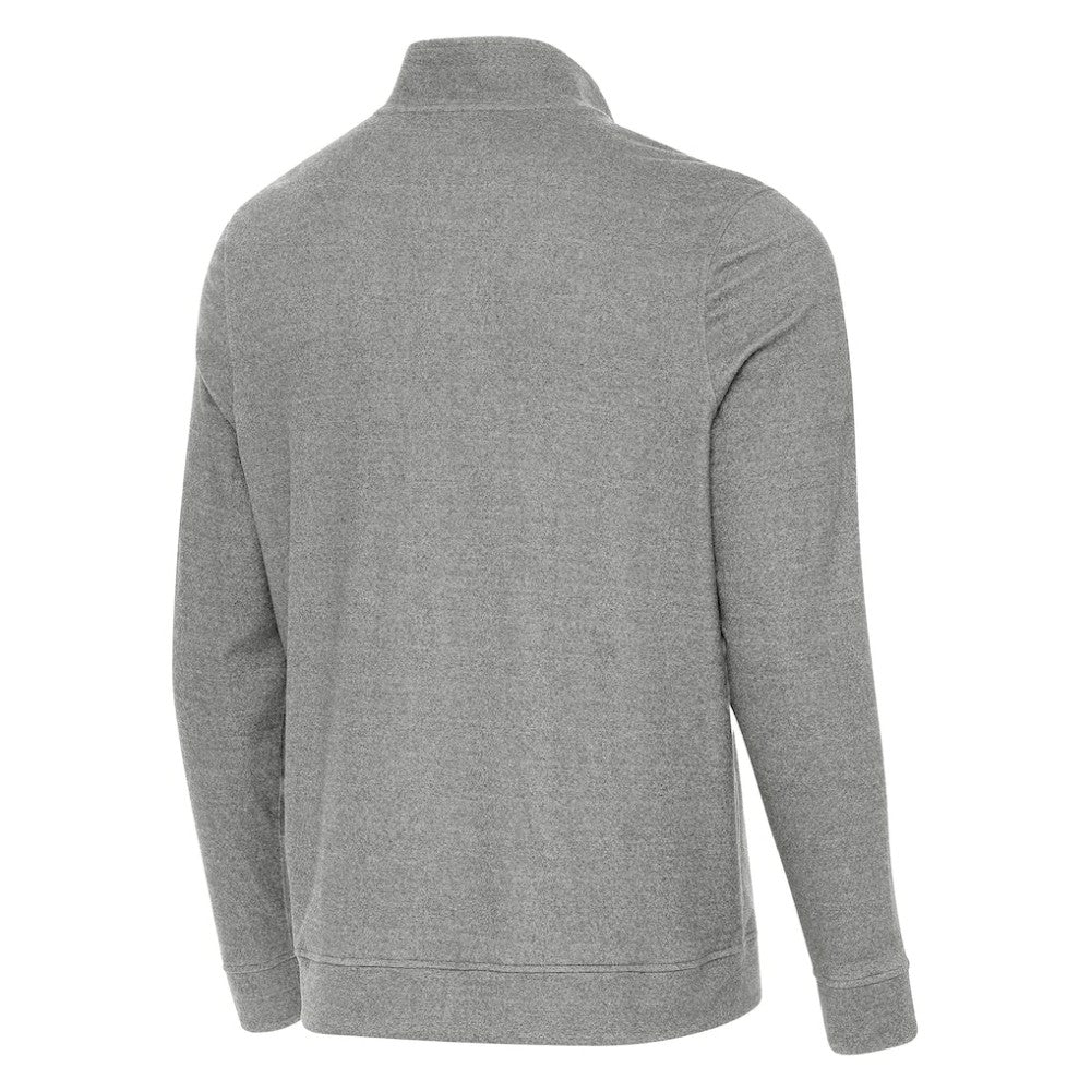 St. Louis Blues Antigua Subtle Quarter-Zip Sweatshirt - Heather Black - NHL