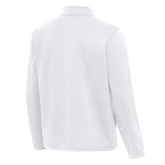 Boston Bruins Antigua Twist Quarter-Zip Pullover Jacket - White - NHL