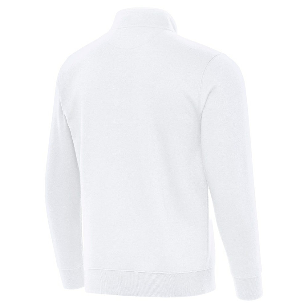 Boston Bruins Antigua Victory Quarter-Zip Pullover Top - White - NHL