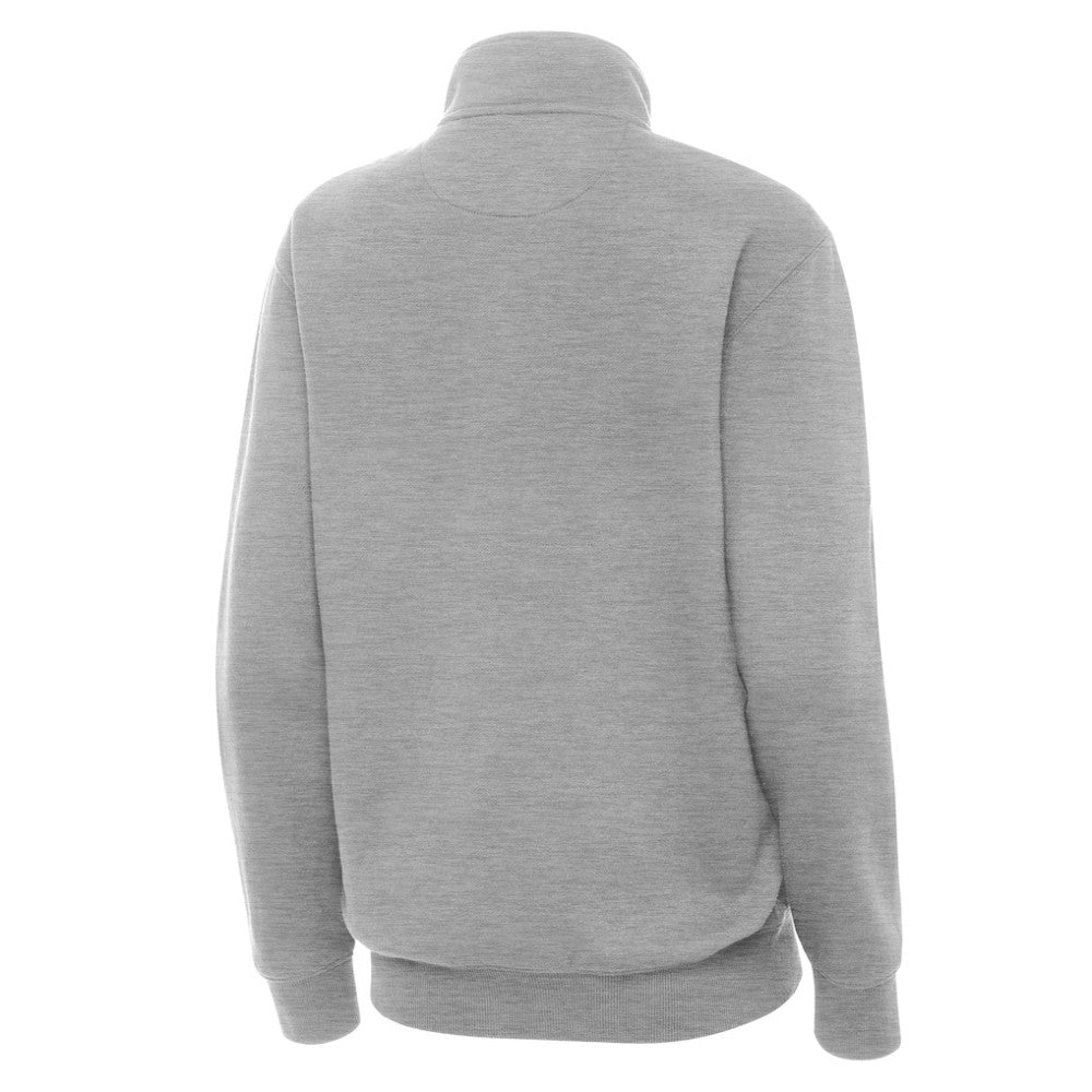 St. Louis Blues Antigua Women's Victory Quarter-Zip Pullover Top - Heather Gray - NHL