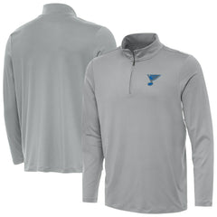 St. Louis Blues Antigua Reprocess Quarter-Zip Pullover - Gray - NHL