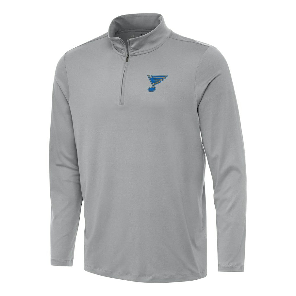 St. Louis Blues Antigua Reprocess Quarter-Zip Pullover - Gray - NHL