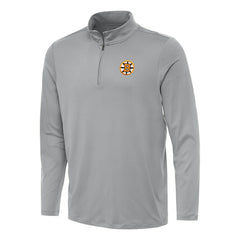 Boston Bruins Antigua Reprocess Quarter-Zip Pullover - Gray - NHL