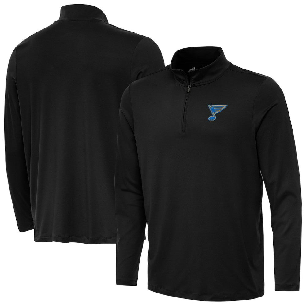 St. Louis Blues Antigua Reprocess Quarter-Zip Pullover - Black - NHL