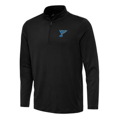 St. Louis Blues Antigua Reprocess Quarter-Zip Pullover - Black - NHL