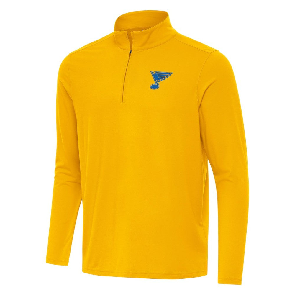 St. Louis Blues Antigua Intent Quarter-Zip Top - Gold - NHL