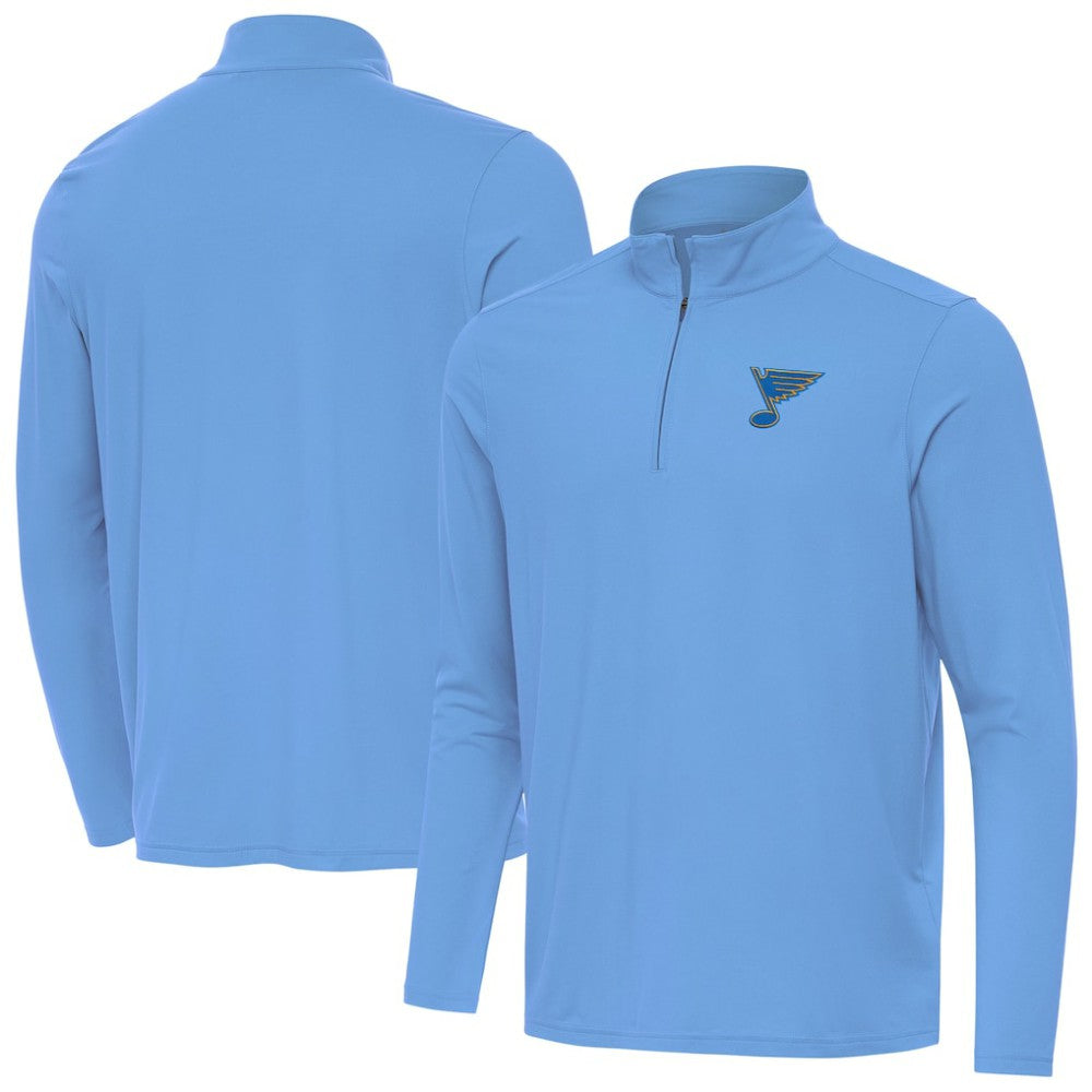 St. Louis Blues Antigua Intent Quarter-Zip Top - Blue - NHL
