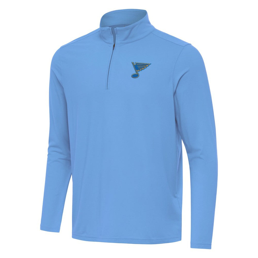 St. Louis Blues Antigua Intent Quarter-Zip Top - Blue - NHL