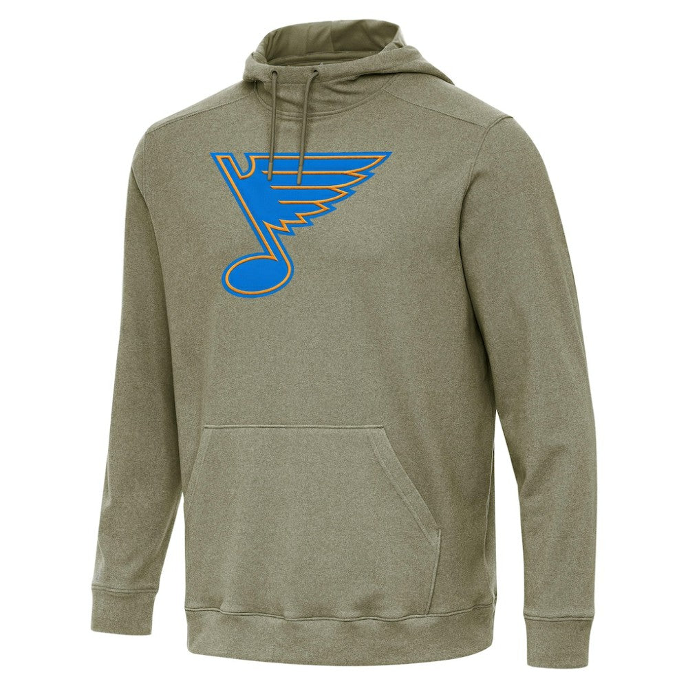 St. Louis Blues Antigua Cloud Pullover Hoodie - Olive - NHL