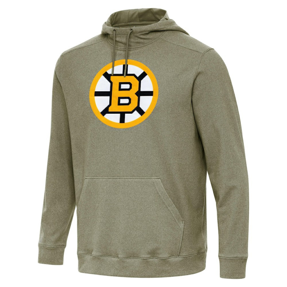 Boston Bruins Antigua Cloud Pullover Hoodie - Olive - NHL