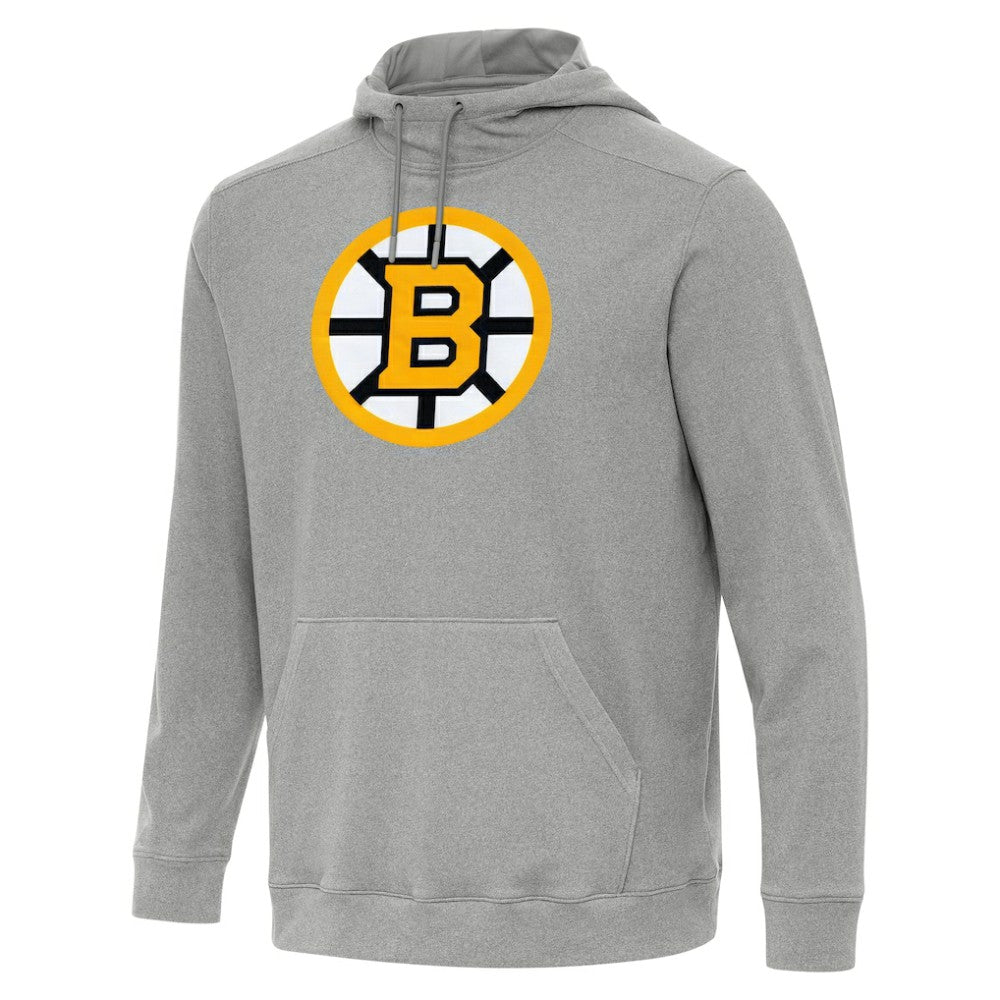 Boston Bruins Antigua Cloud Pullover Hoodie - Heather Gray - NHL