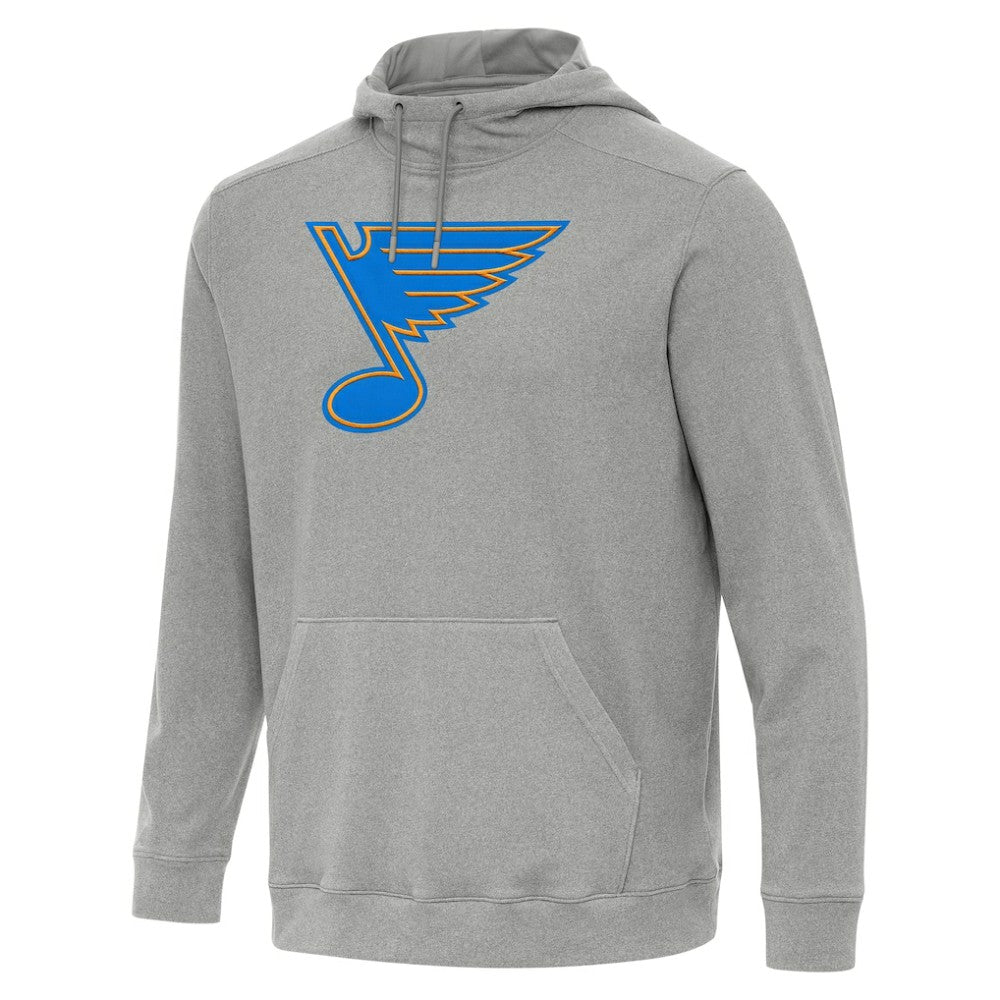 St. Louis Blues Antigua Cloud Pullover Hoodie - Heather Gray - NHL