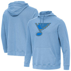 St. Louis Blues Antigua Cloud Pullover Hoodie - Heather Blue - NHL