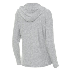 Boston Bruins Antigua Women's Daybreak Quarter-Zip Hoodie - Heather Gray - NHL