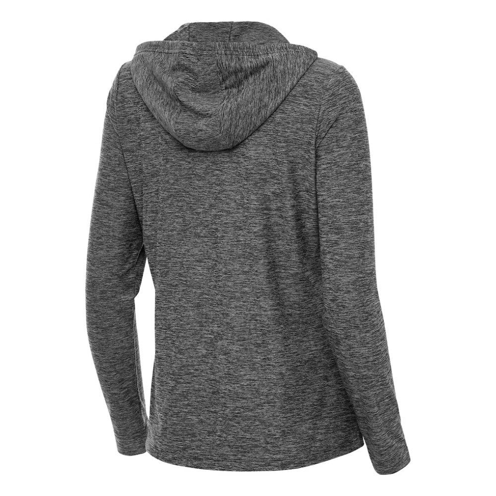 St. Louis Blues Antigua Women's Daybreak Quarter-Zip Hoodie - Heather Black - NHL