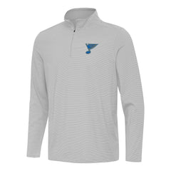 St. Louis Blues Antigua Twine Quarter-Zip Pullover - Gray - NHL