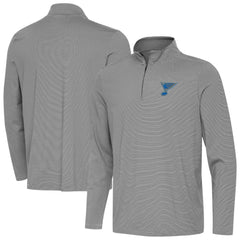St. Louis Blues Antigua Twine Quarter-Zip Pullover - Black - NHL