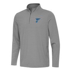 St. Louis Blues Antigua Twine Quarter-Zip Pullover - Black - NHL