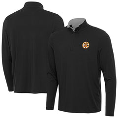 Boston Bruins Antigua Content Quarter-Zip Jacket - Heather Gray - NHL