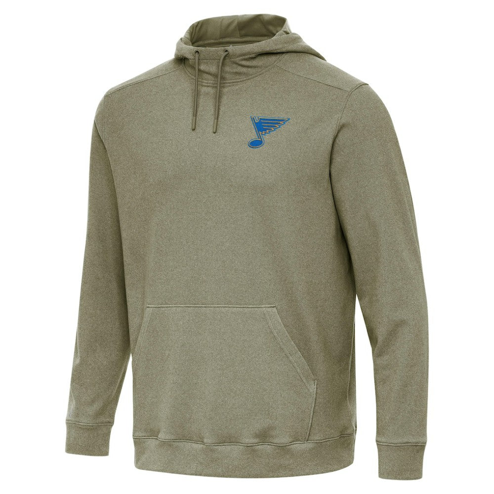 St. Louis Blues Antigua Cloud Pullover Hoodie - Olive - NHL