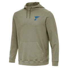 St. Louis Blues Antigua Cloud Pullover Hoodie - Olive - NHL