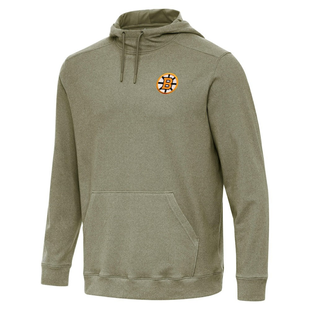 Boston Bruins Antigua Cloud Pullover Hoodie - Olive - NHL