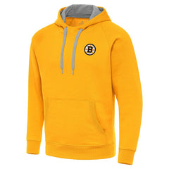 Boston Bruins Antigua Victory Pullover Hoodie - Gold - NHL