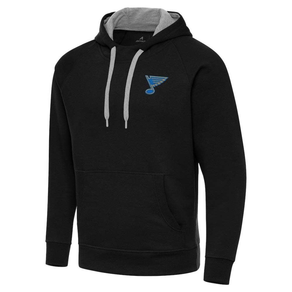 St. Louis Blues Antigua Victory Pullover Hoodie - Black - NHL