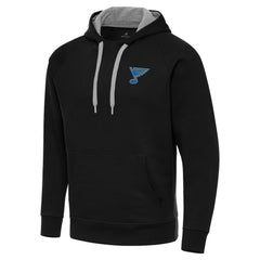 St. Louis Blues Antigua Victory Pullover Hoodie - Black - NHL