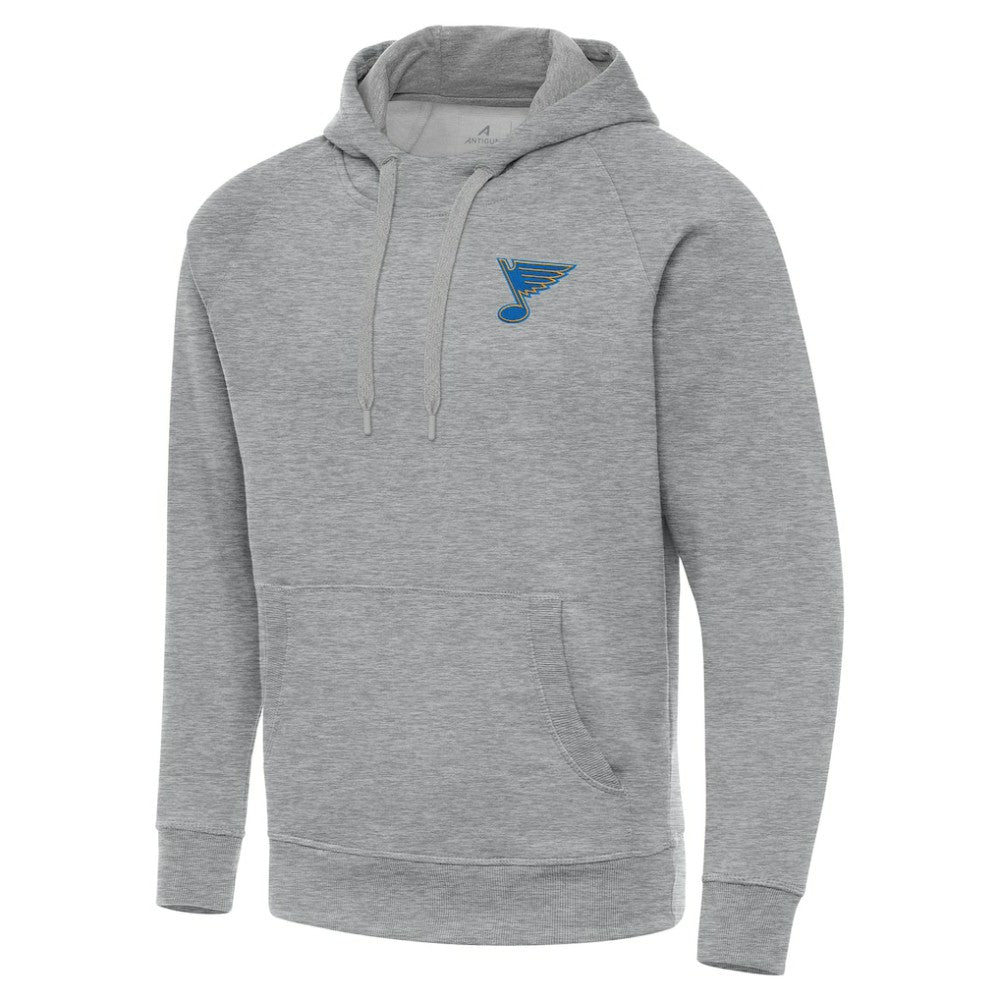 St. Louis Blues Antigua Victory Pullover Hoodie - Heather Gray - NHL