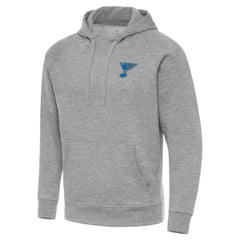 St. Louis Blues Antigua Victory Pullover Hoodie - Heather Gray - NHL