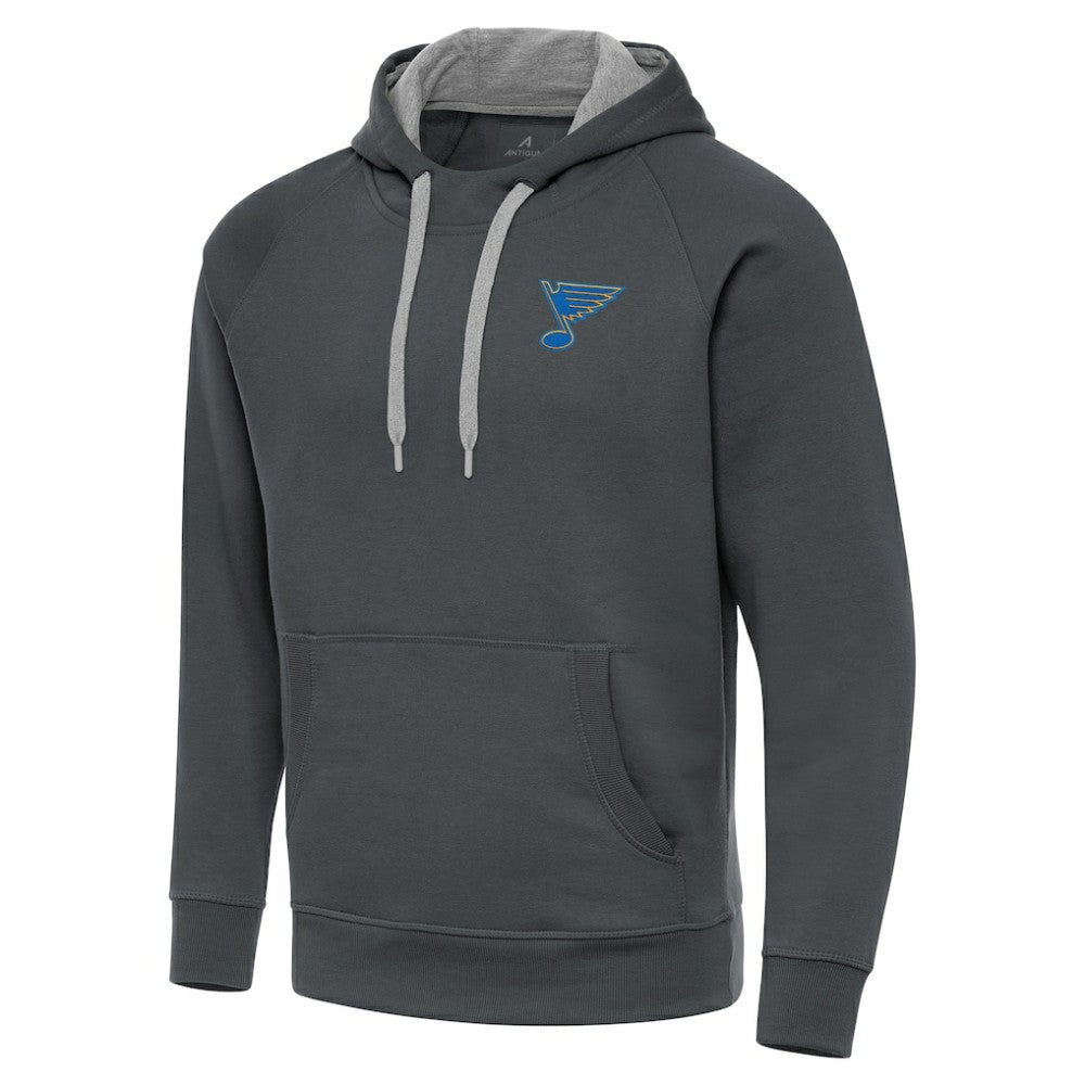 St. Louis Blues Antigua Victory Pullover Hoodie - Charcoal - NHL