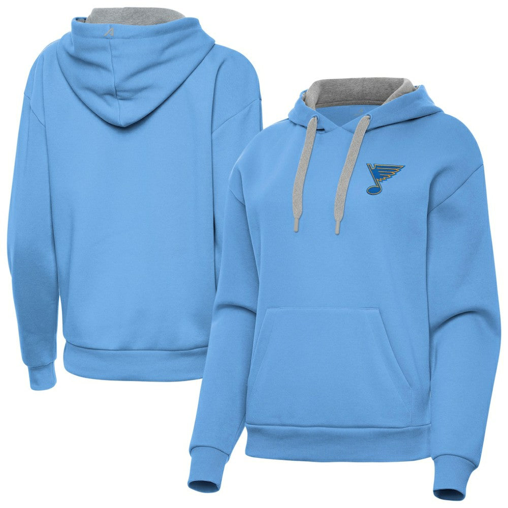 St. Louis Blues Antigua Women's Victory Pullover Hoodie - Blue - NHL