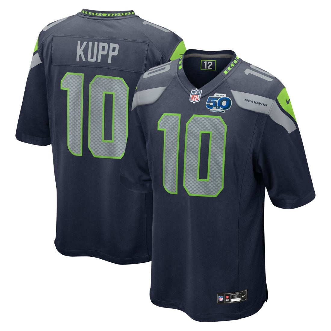 Cooper Kupp Seattle Seahawks Team 50th Season Game Jersey College Navy | Nike for Sale