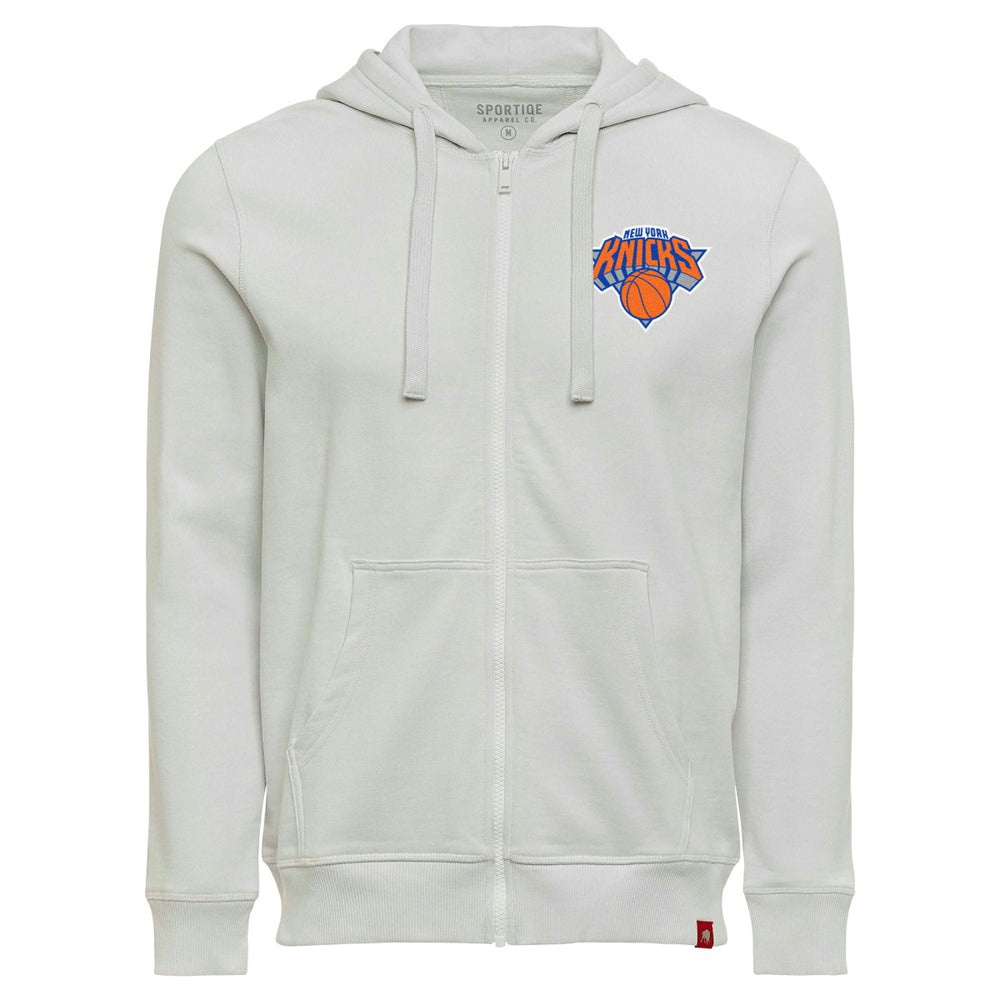New York Knicks Sportiqe Buxton Premium Full-Zip Hoodie Gray - NBA
