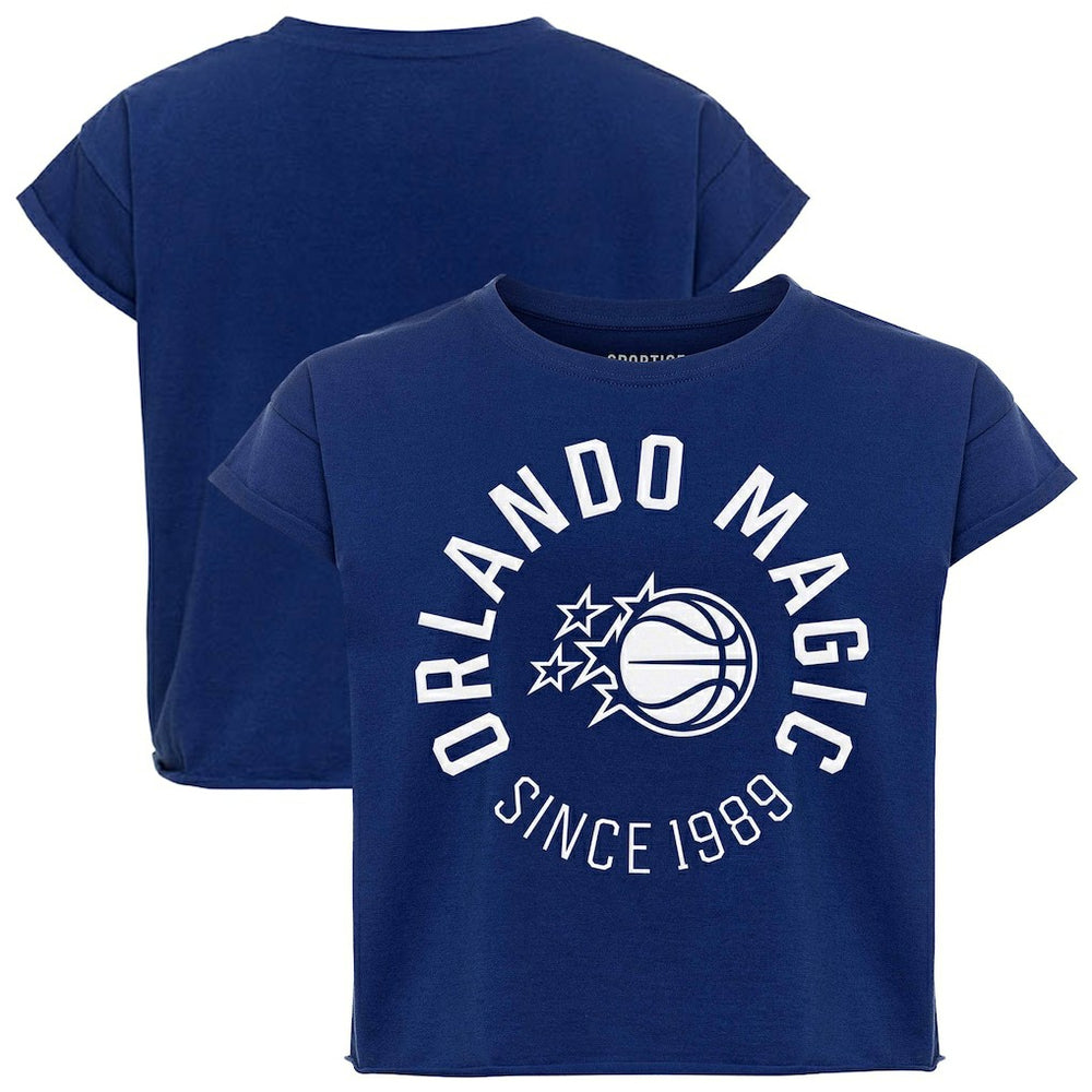 Orlando Magic Sportiqe Women's Cropped Genuine Issue Collection Alana T-Shirt Blue - NBA