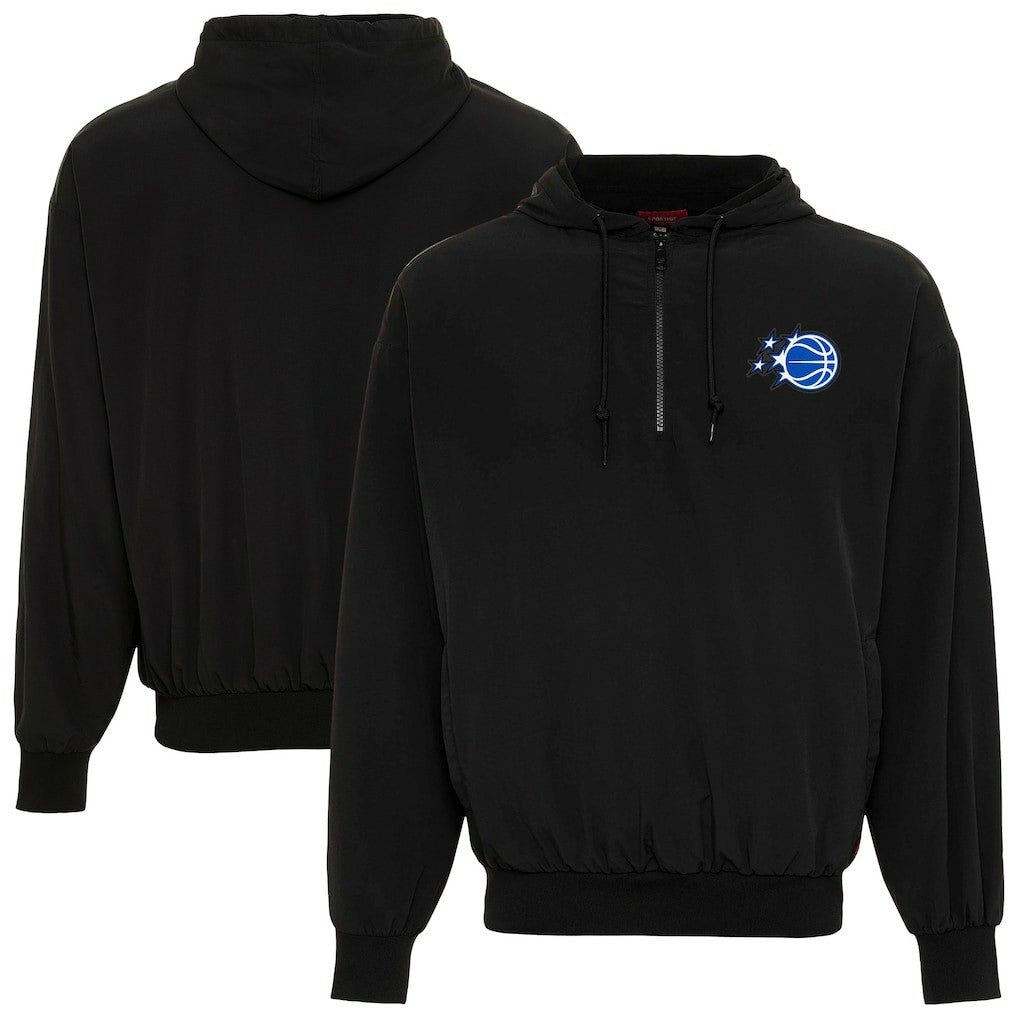 NBA Sportiqe Unisex Winfield Quarter-Zip Fleece Hoodie Black - NBA