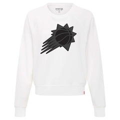 Phoenix Suns Sportiqe Women's Genuine Issue Collection Ashlyn Raglan Sweatshirt White - NBA